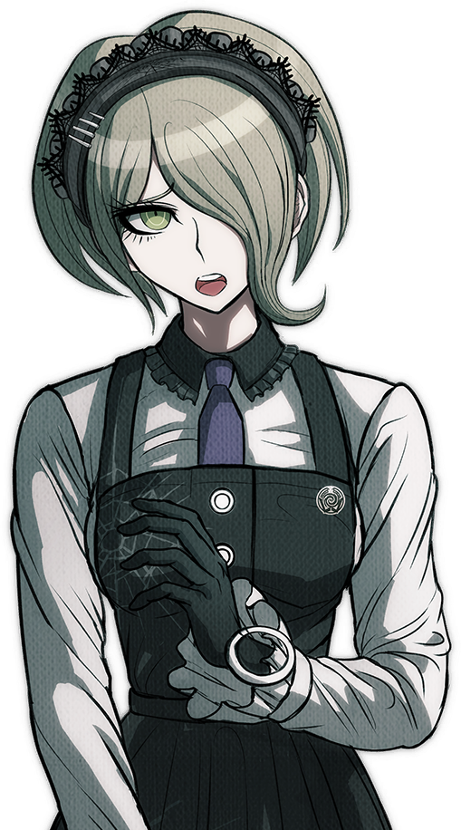 Danganronpa V3 Bonus Mode Kirumi Tojo Sprite - Danganronpa 3 Killing Harmony Kirumi Tojo Cosplay Maid (509x916), Png Download