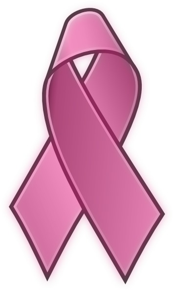 Pink Ribbon - Cancer Ribbon Clip Art (360x597), Png Download