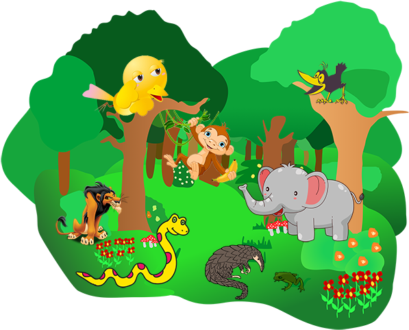 Clip Download Jungle Story Frames Illustrations Hd - Short Story (600x491), Png Download