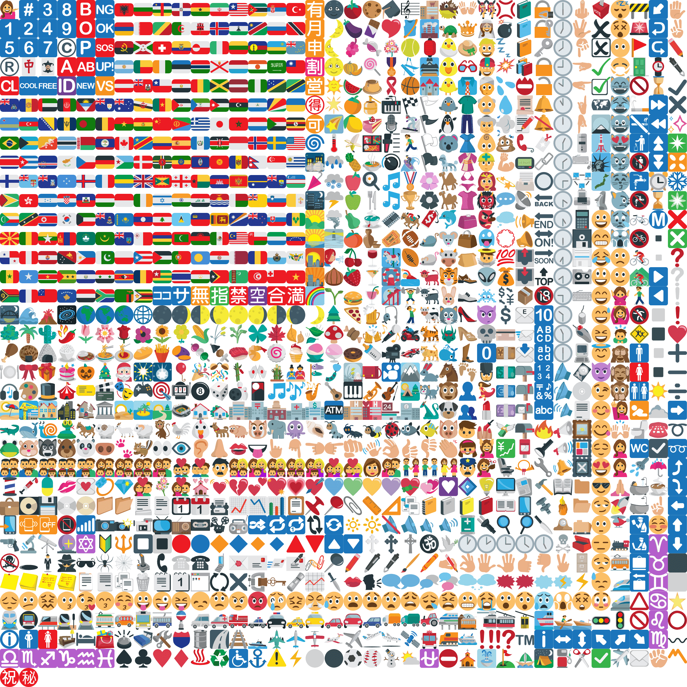 Parent Directory - Emojione Sprites (2304x2304), Png Download