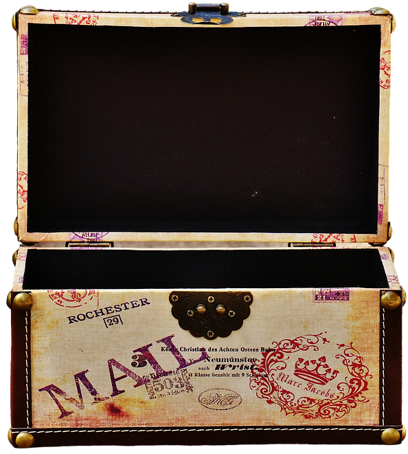 Chest, Open, Treasure Chest, Box, Decoration, Isolated - Cofre Abierto Png (694x720), Png Download