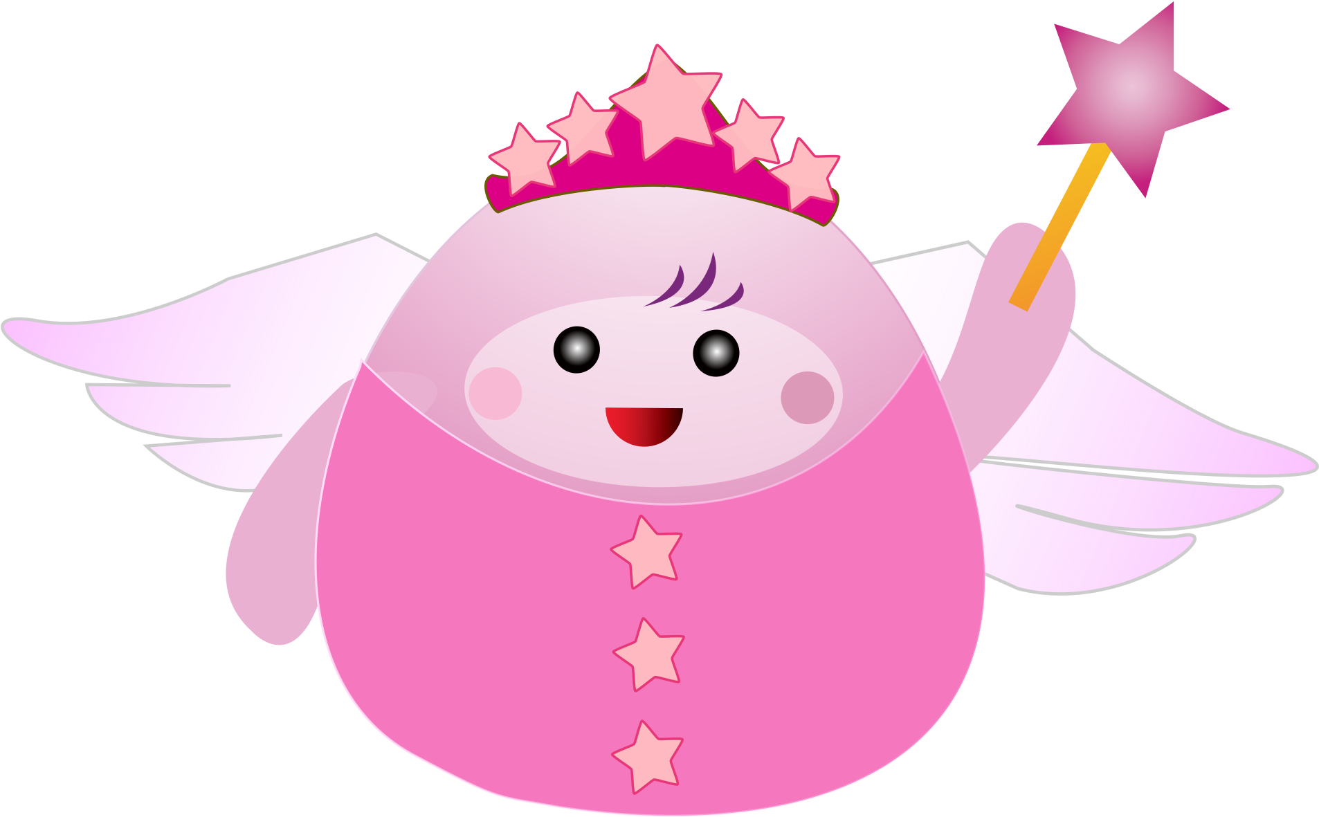 This Free Icons Png Design Of Pink Fairy (2400x1613), Png Download