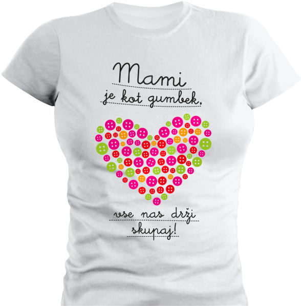 Mother Is Like Button - Baby Shower T Shirt (600x600), Png Download