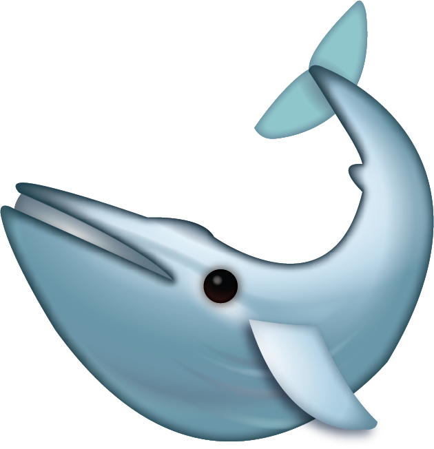 Blue Whale Iphone Emoji Jpg - Whale Emoji Png (464x480), Png Download