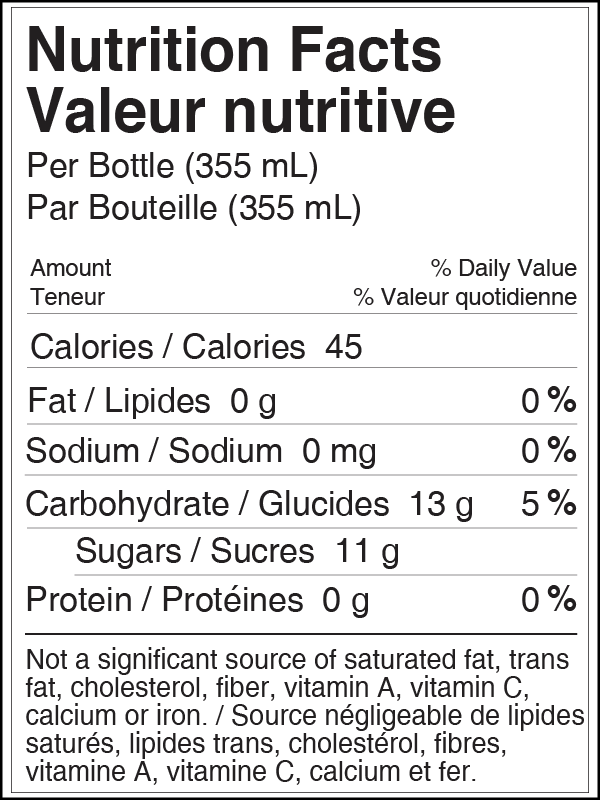 Nutrition Facts-per Bottle - Nutrition Facts (600x800), Png Download