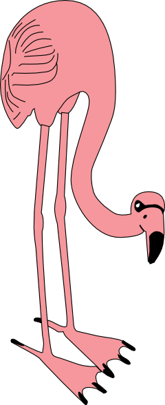How To Set Use Flamingo Svg Vector (240x588), Png Download