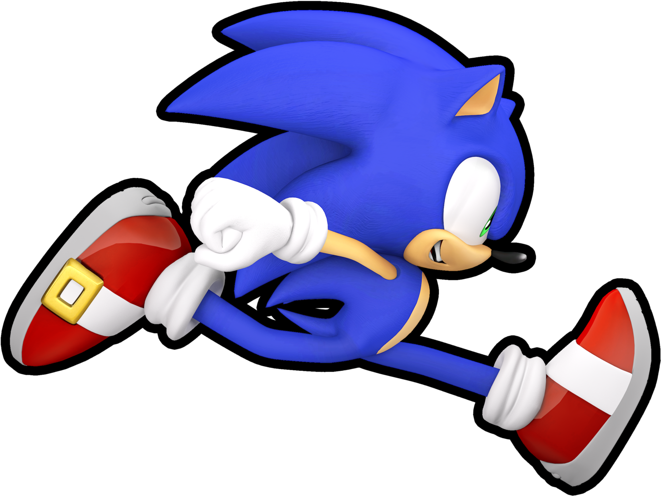 Clipart Resolution 1600*1600 - Sonic Runners Sonic Running (1600x1600), Png Download