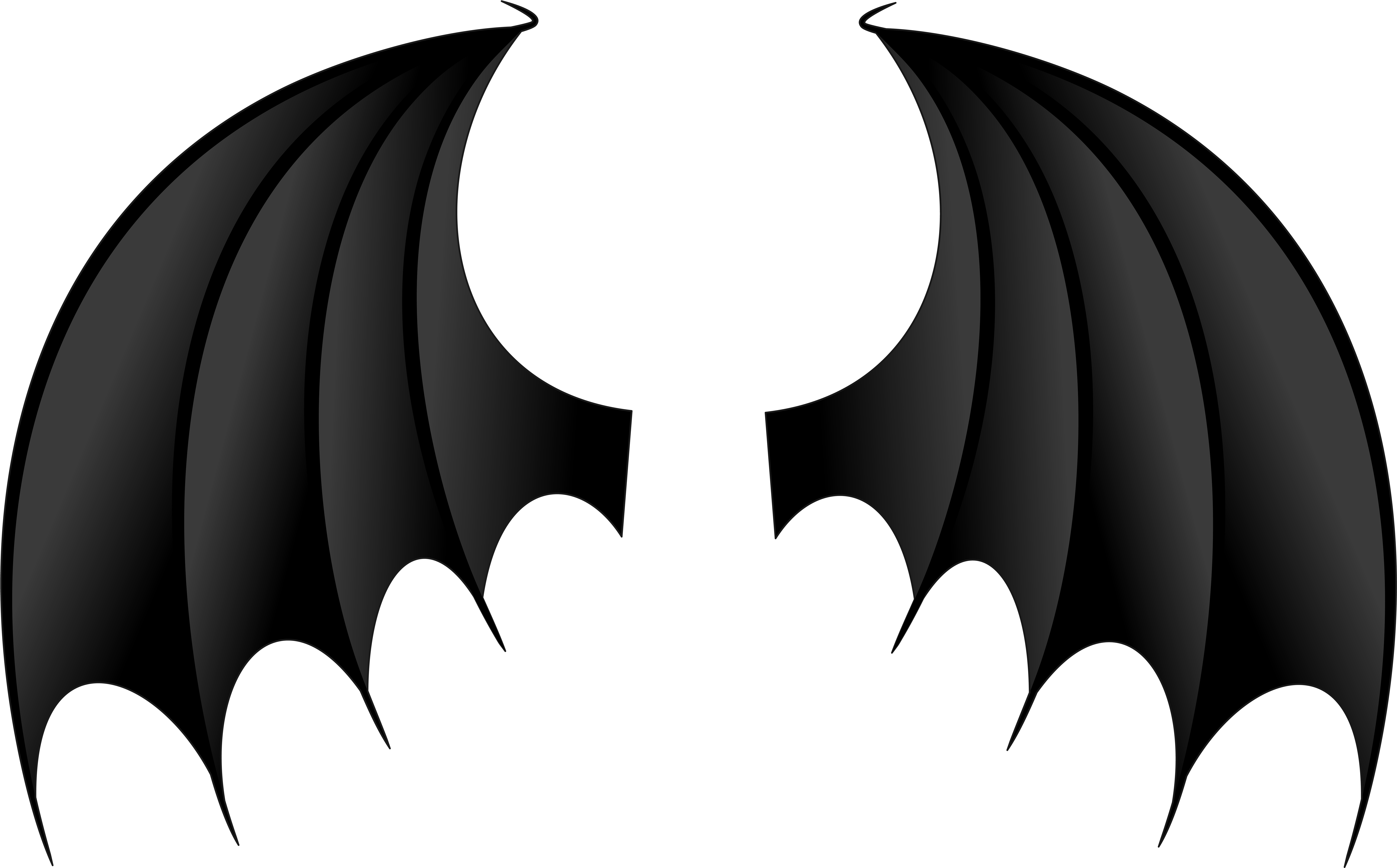 Demon Wings Png (8000x5038), Png Download