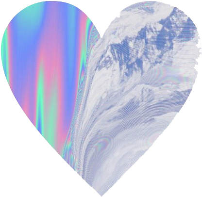 Holographic Heart - Tumble Background (500x803), Png Download