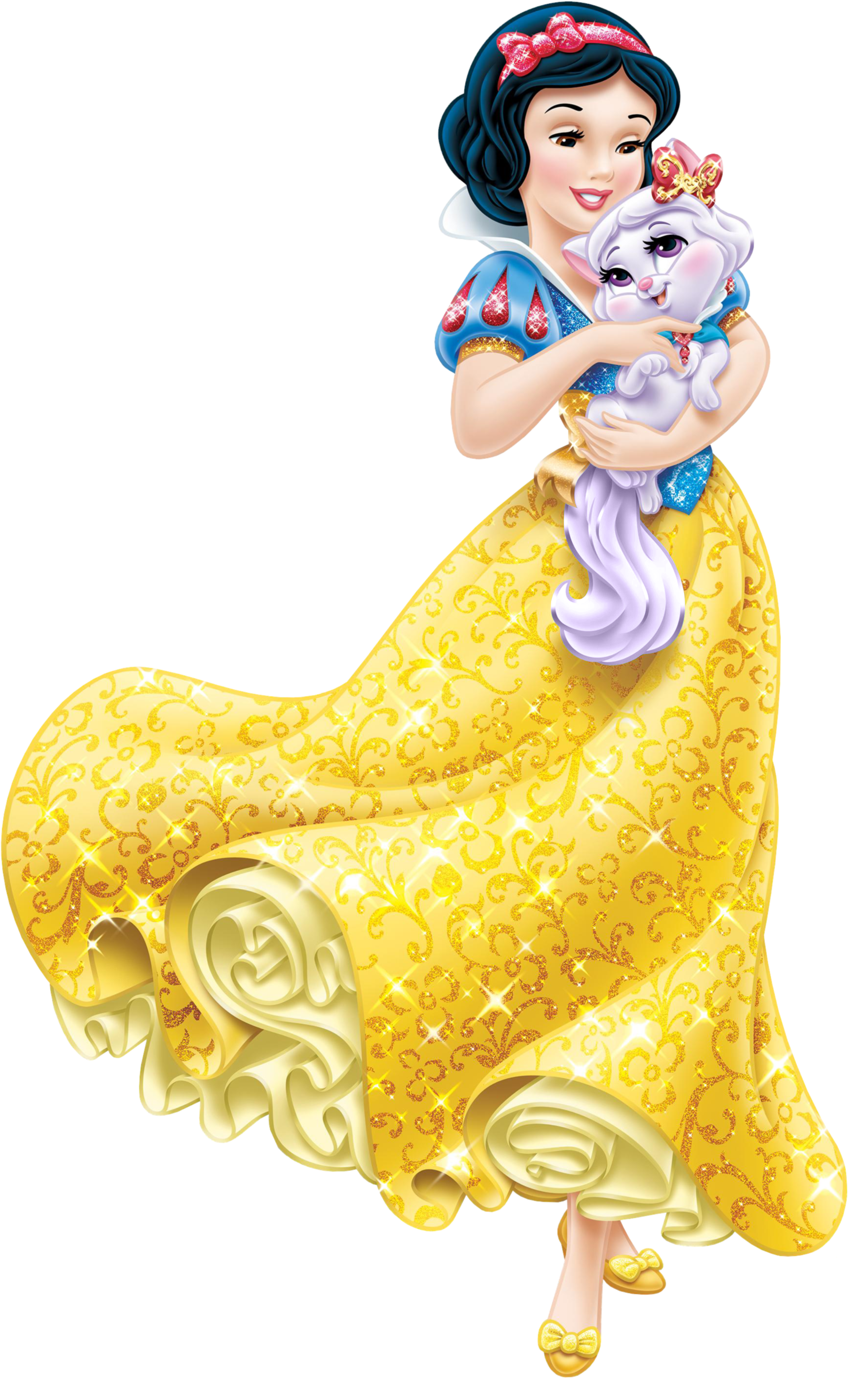 Disney Princess Snow White With Little Kitten Transparent - Snow White Aurora Princess (1853x2934), Png Download