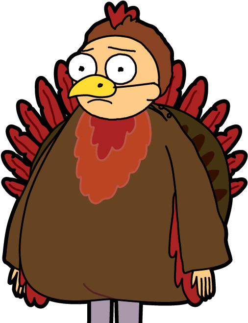 272 - Turkey Morty - Pocketmortys - Net Graphic Royalty - Library (508x665), Png Download