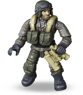 Wwii Tank Driver - Mega Bloks Call Of Duty Legends 673cng96 (384x418), Png Download