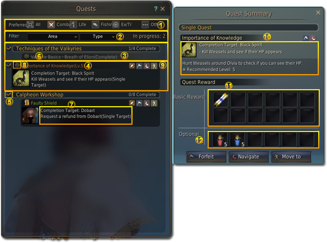 Questwindow - Black Desert Main Quest (700x502), Png Download