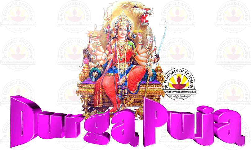 Happy Durga Puja Transparent Png Wallpaper Free Download - Durga Png (826x521), Png Download