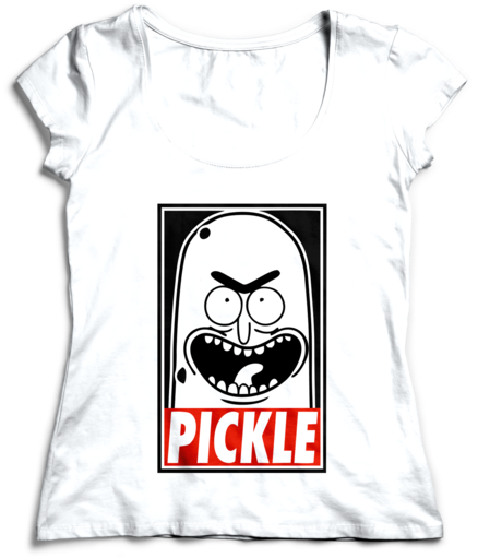Rick And Morty-pickle Rick - Camiseta Feminina Capitão Caverna Gg (600x600), Png Download