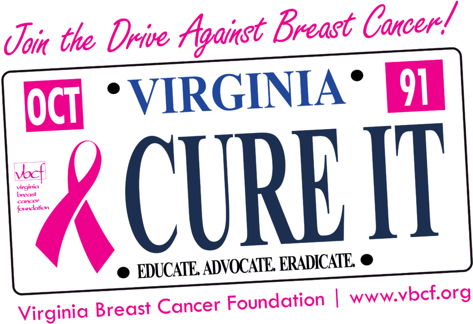 Vbcf's Pink Ribbon License Plate Is Now Available For - Blank July 2011 Calendar (1024x696), Png Download