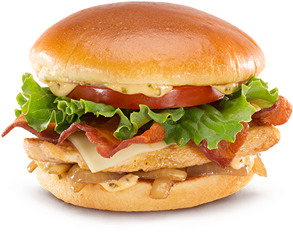 Premium Grilled Chicken Bacon Clubhouse (443x350), Png Download