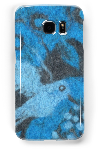 " The Hummingbirds, Tropical Birds, Blue & Gray Colors, - Zazzle Kolibris, Blaue Vögel, Blumenmotiv, Faserkunst (500x700), Png Download