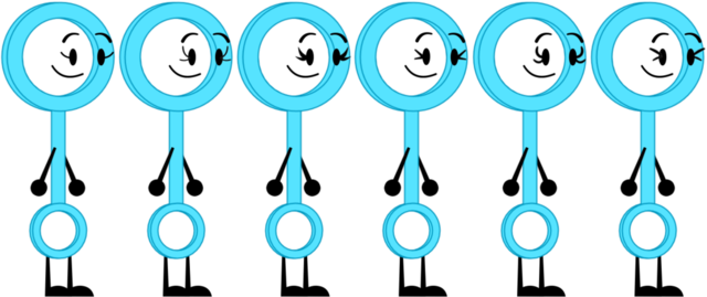Bubble Wand With Six Different Eyelashes By - Portable Network Graphics (640x269), Png Download