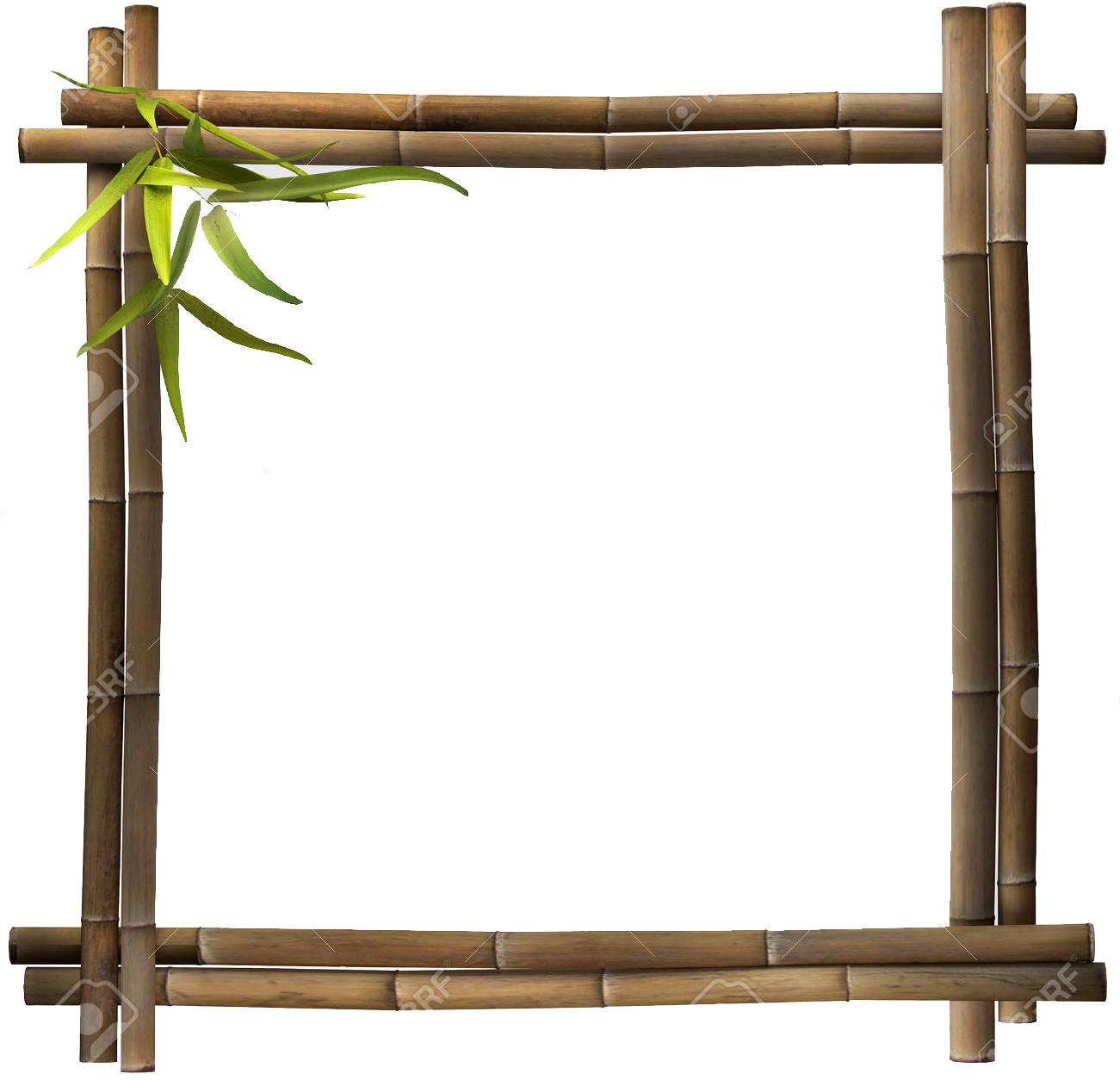 Banner Transparent Stock Photography Picture Frames - Bamboo Frame Png (1300x1300), Png Download