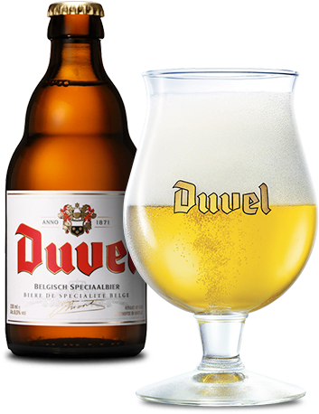 Duvel Belgian Strong Golden Ale Bottle (400x500), Png Download
