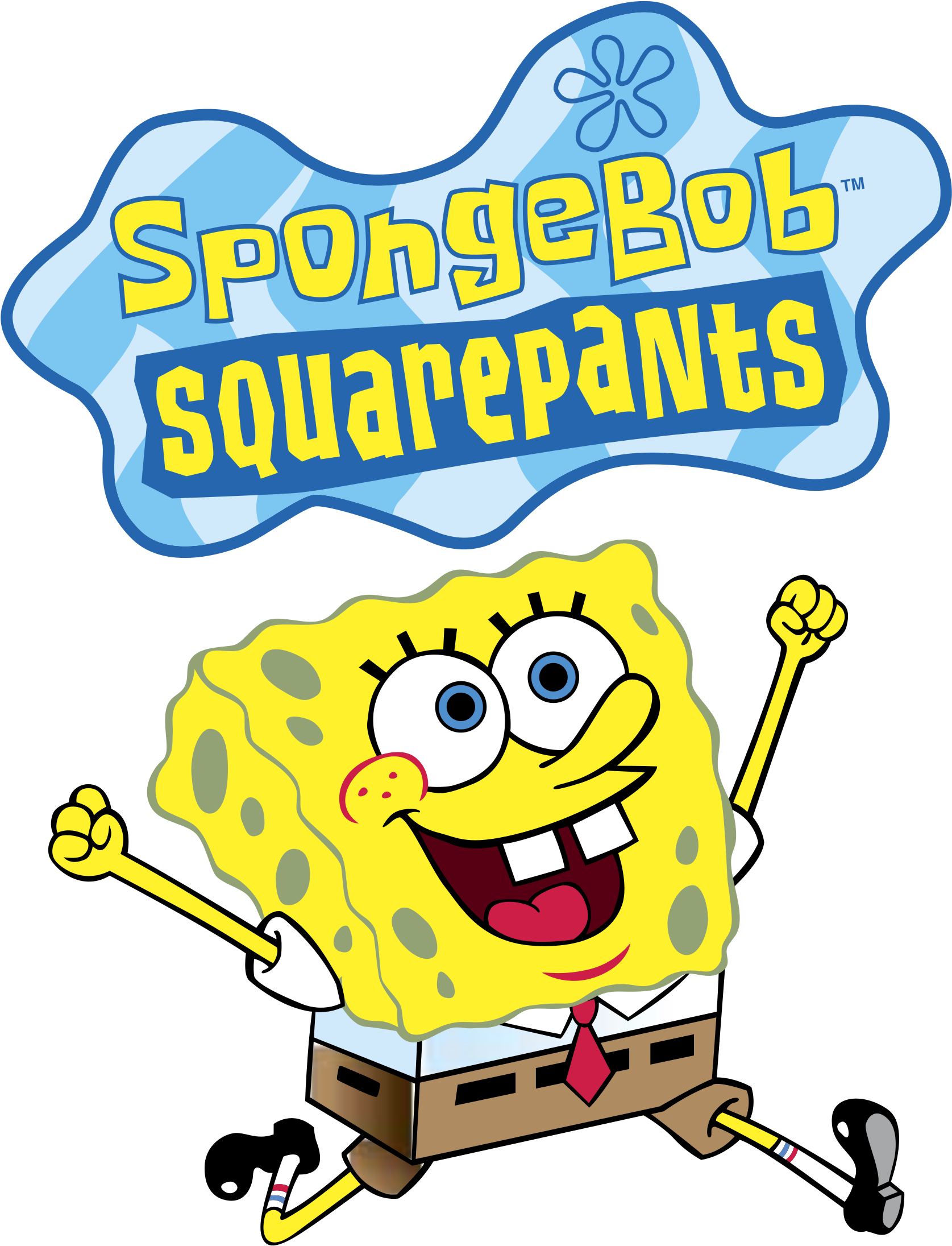 Spongebob Squarepants Logo Png Transparent - Spongebob Logo Vector (2400x2400), Png Download