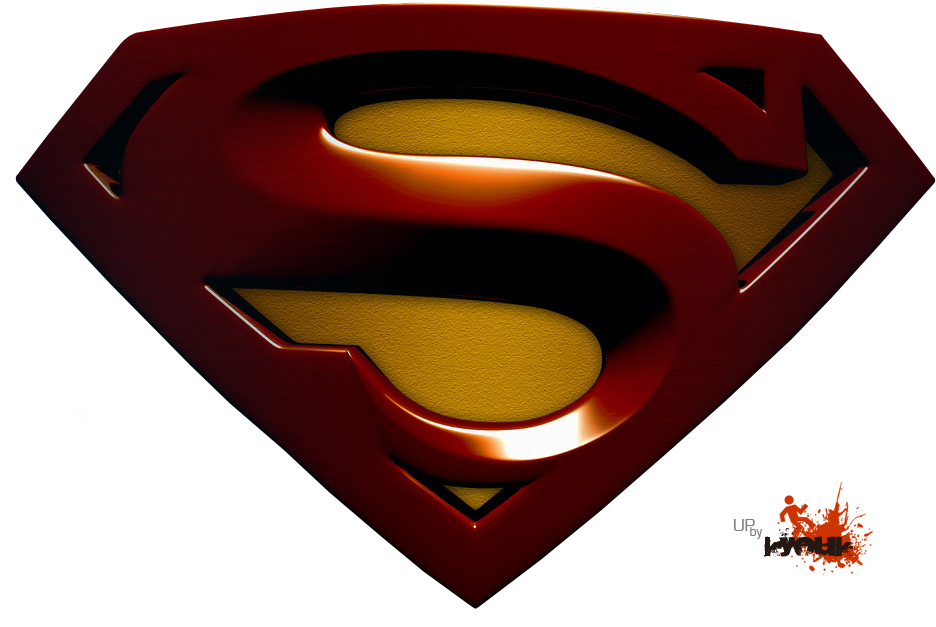 Render Logo Superman Dc Comics - Superman Logo 3d Png (1000x715), Png Download