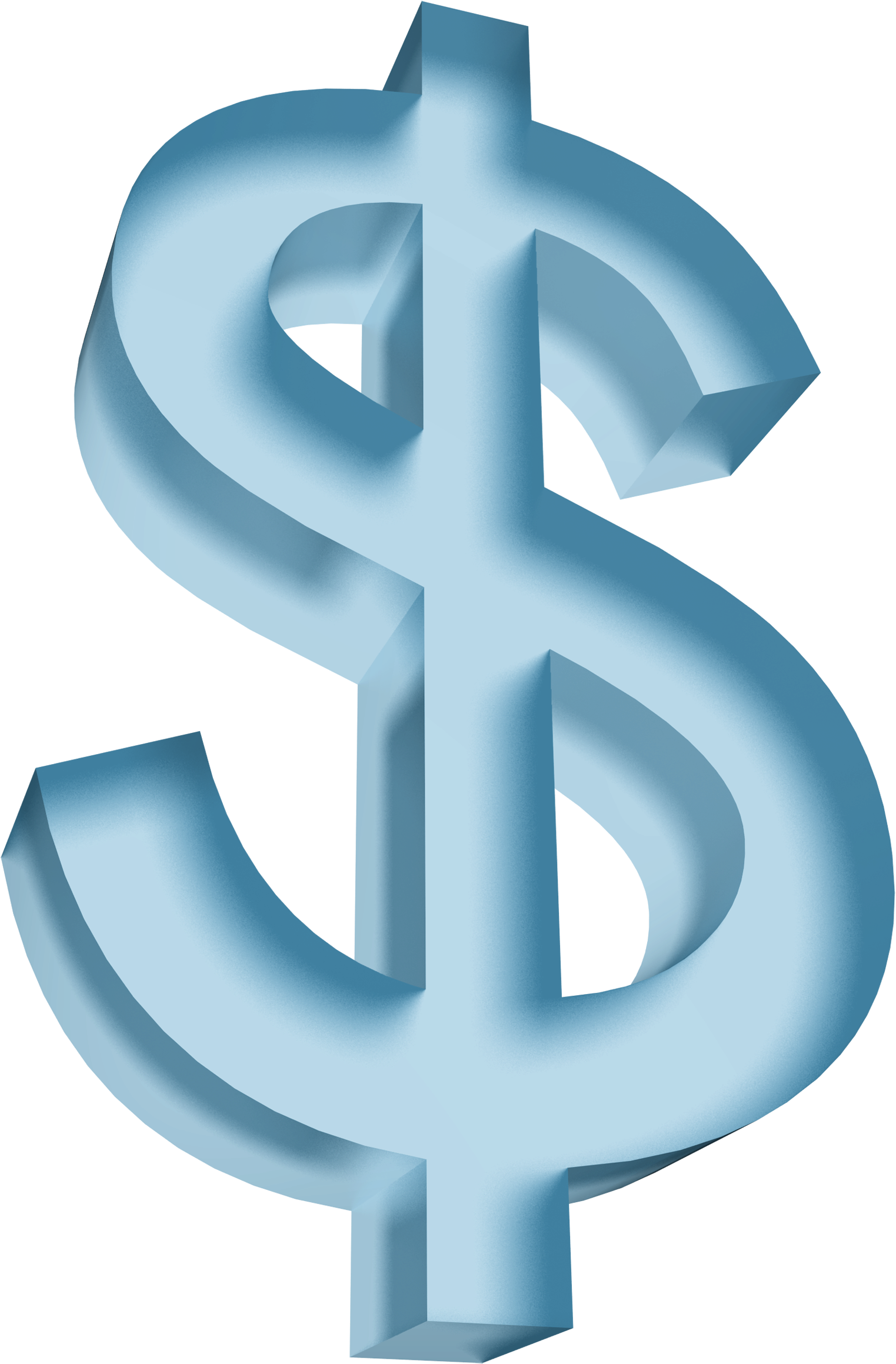 3d Dollar Sign Png Download - Blue Dollar Sign Transparent Background (3700x2514), Png Download
