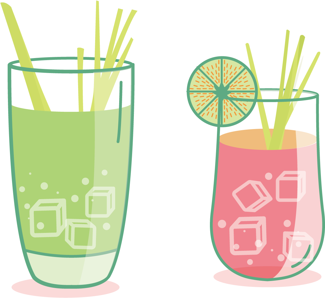 Image Free Stock Alcohol Vector Soda Glass - Juice (1856x1345), Png Download