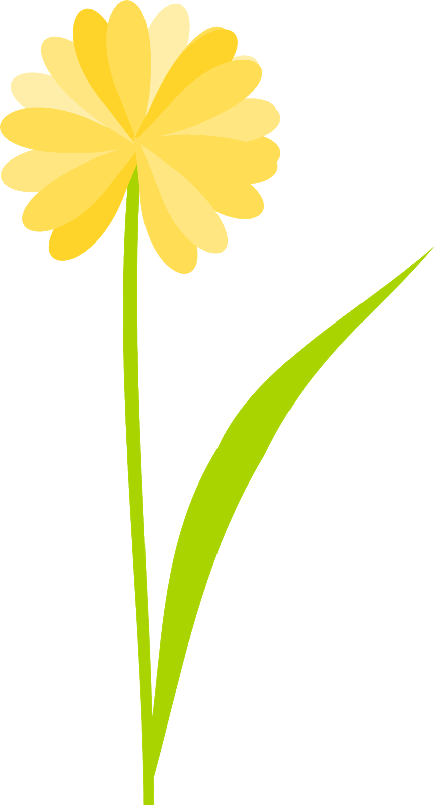 Yellow Flower Clipart Scrapbook Png - Gold Paper Flower Clipart Transparent Background (862x1600), Png Download