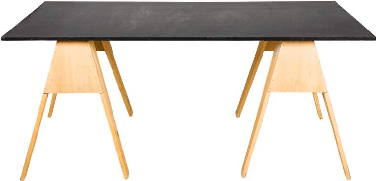 Chalkboard Sawhorse Table, Small (1000x1000), Png Download