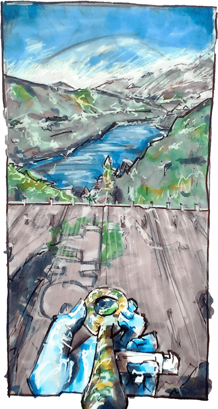 A New View - Painting (800x1423), Png Download