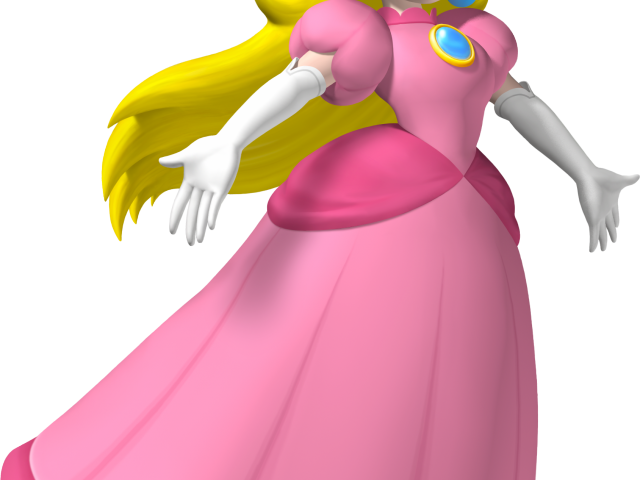 Mario Clipart Peach - Princesa De Mario Bros (640x480), Png Download