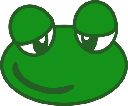 Tree Frog Drawing Download Toad - Clip Art Frog Head (409x340), Png Download