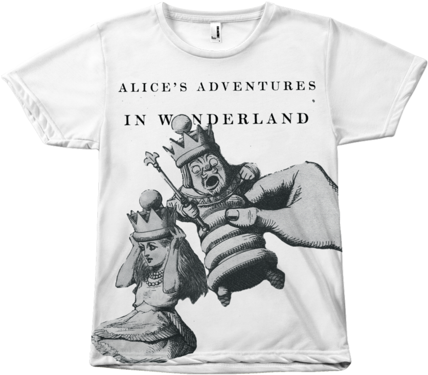 Alice In Wonderland T-shirt - Alice In Wonderland Resin Pendant - Alice In Crown (900x900), Png Download