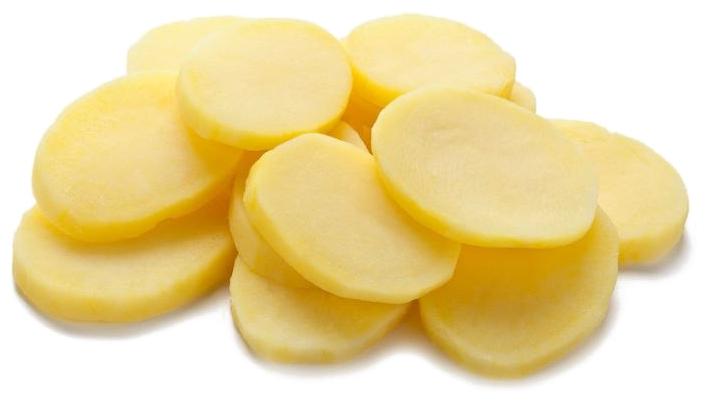 Sliced Potato Png Image Background - Sliced Potato (768x768), Png Download