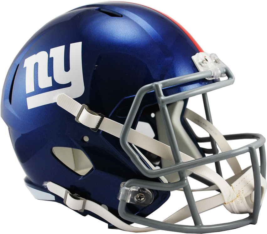 Giants Football Helmet - New York Giants Helmet (900x787), Png Download