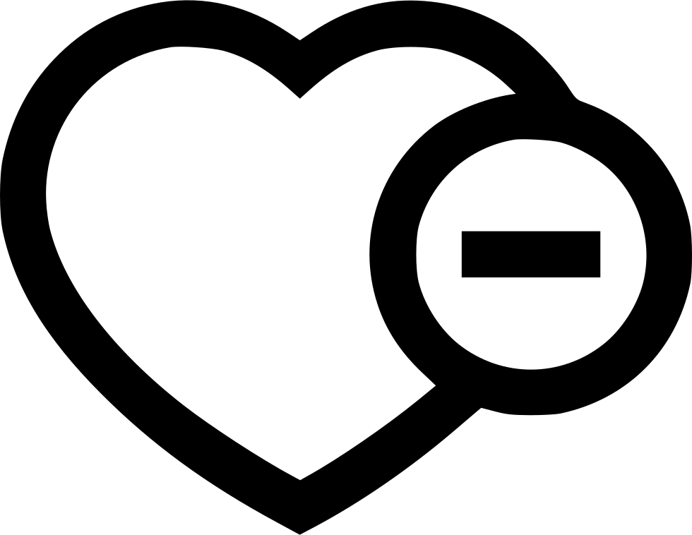 Self Esteem Heart Love Minus Dislike Like Comments - Love (980x758), Png Download