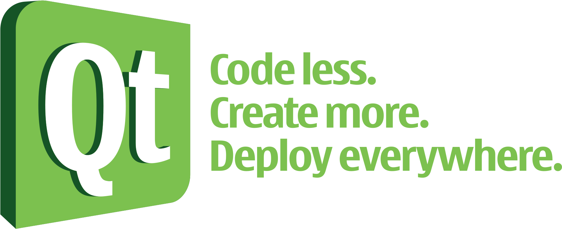 Qt 5 Tutorial - Qt Logo Png (2000x850), Png Download