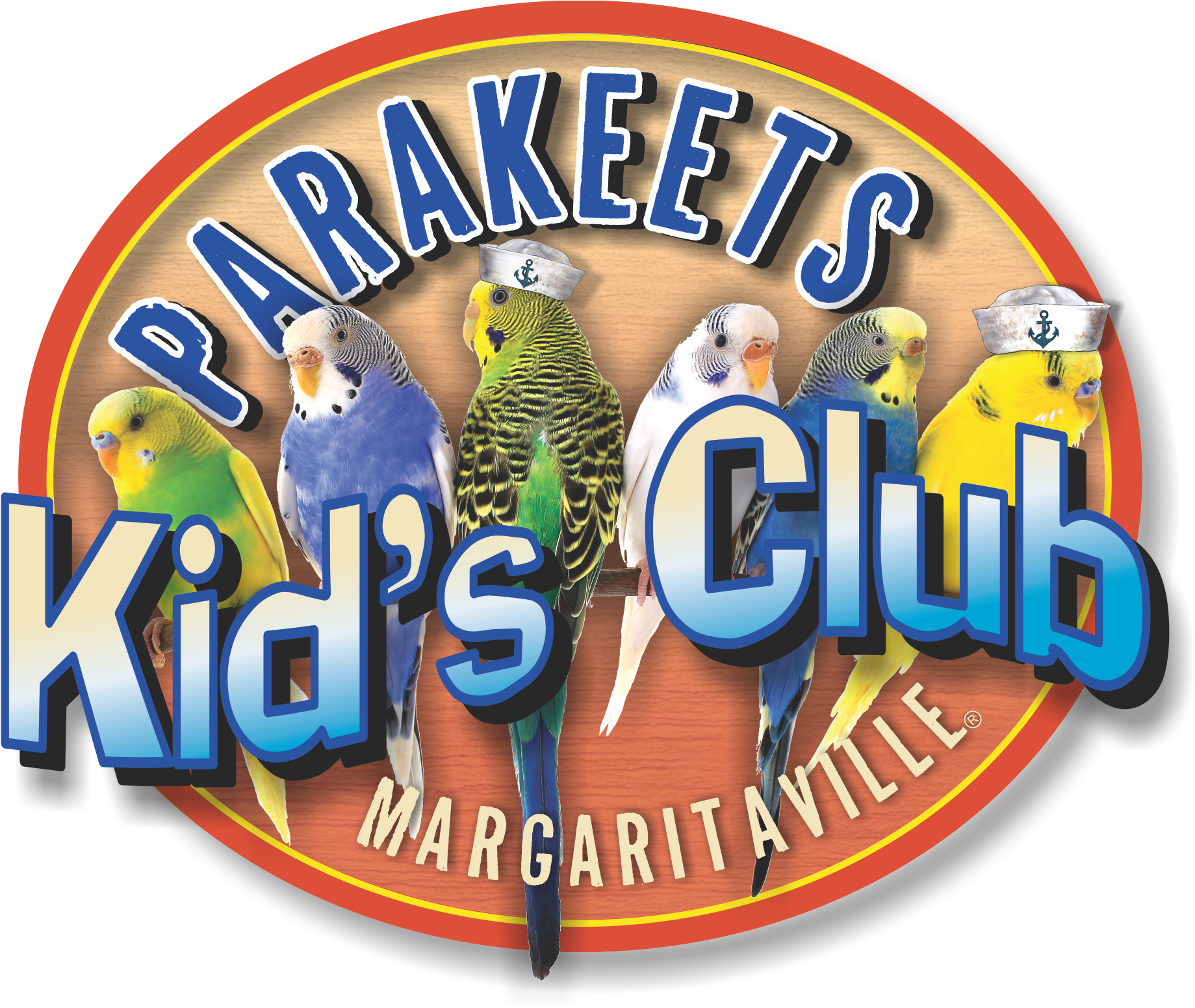 Parakeets Kid's Club - Magnes 3d Kolorowe Papużki (1838x1577), Png Download