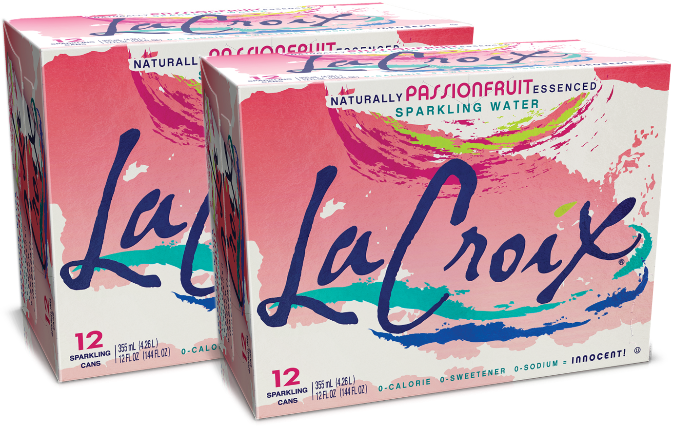 Lacroix Sparkling Water, Passionfruit, 12 Fl Oz, 24 - La Croix Sparkling Water - Passionfruit (1380x876), Png Download