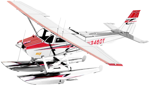 Cessna 182 Floatplane - Cessna 182 Skylane (600x354), Png Download