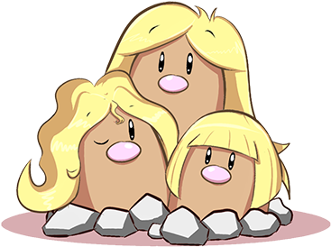 Sun/moon - Alolan Dugtrio - Alolan Dugtrio (380x380), Png Download