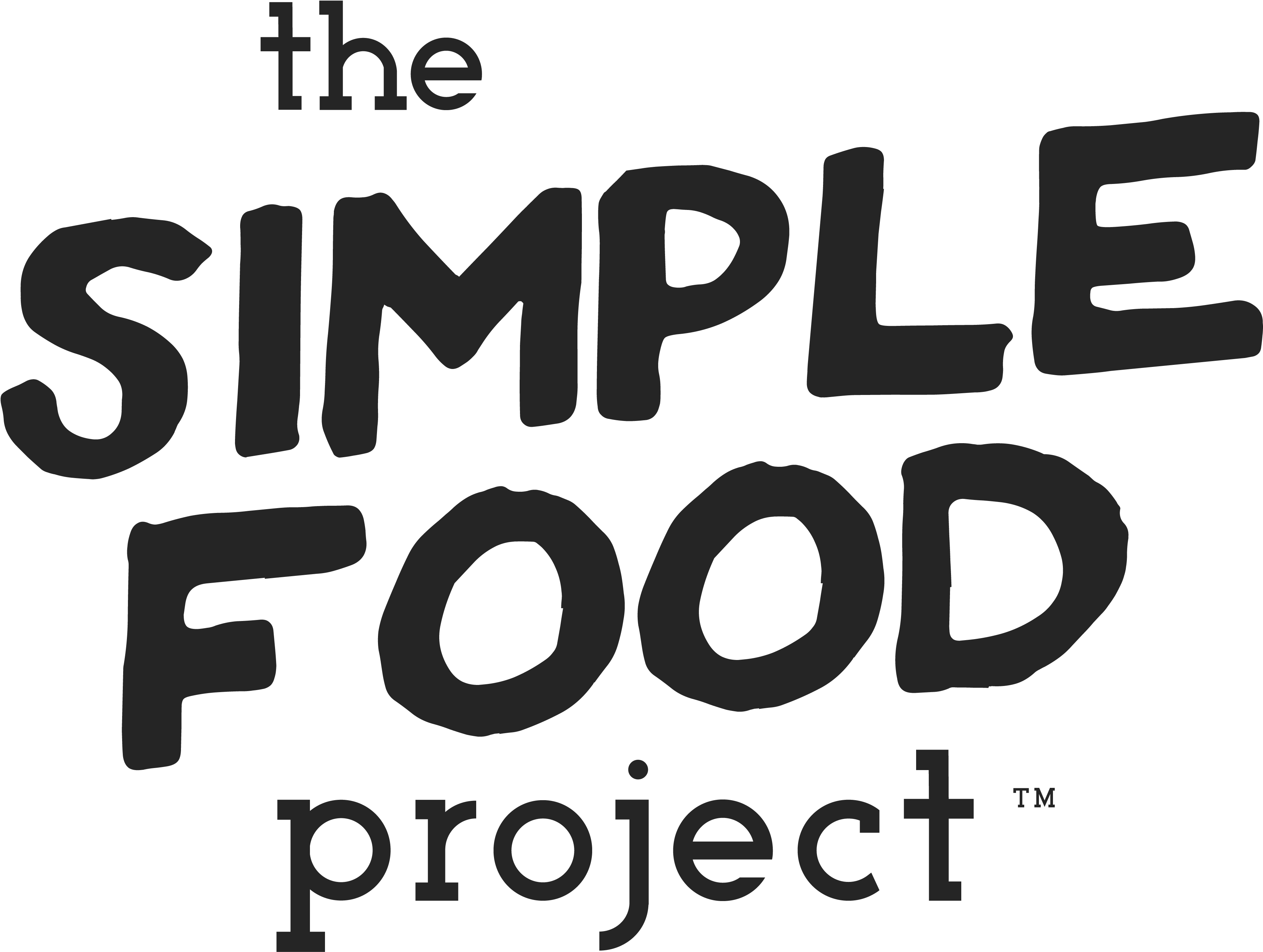 Black & White Food Logo (4326x3338), Png Download