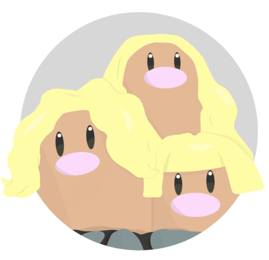 Alolan Dugtrio Icon By Alolan-anthony On Deviantart - Alolan Dugtrio (894x894), Png Download