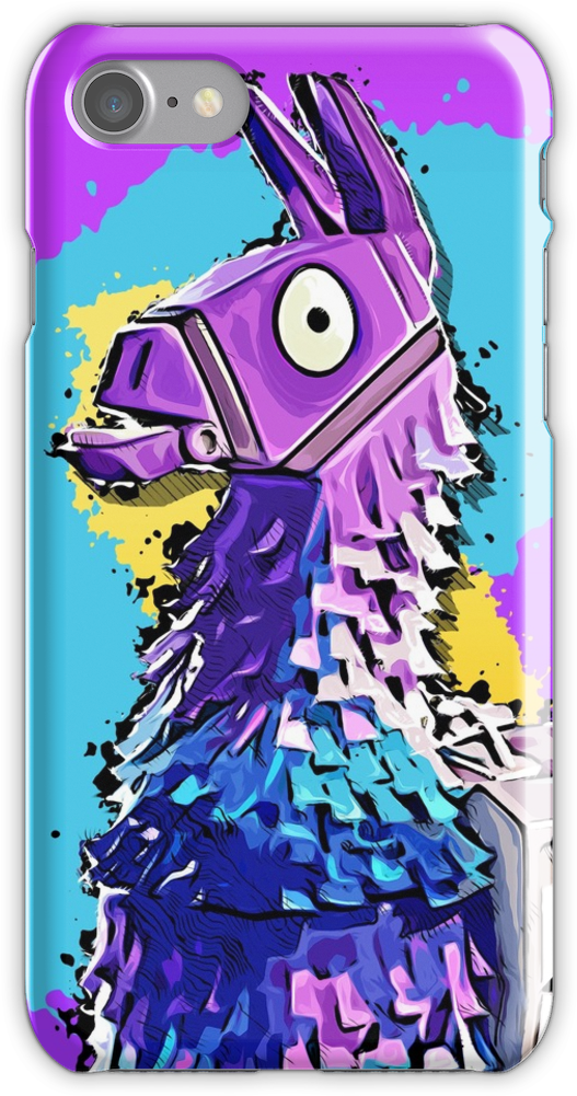 Llama Fortnite Iphone 7 Snap Case - Iphone 7 Fortnite Case (750x1000), Png Download