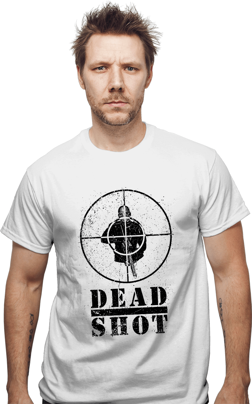 Deadshot - Deadshot Public Enemy 'suicide Squad' 2xl / White (930x1322), Png Download
