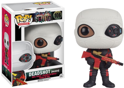 Pop Figure Dc Deadshot Masked Suicide Squad Vaulted - Deadshot Pop Figure (451x322), Png Download