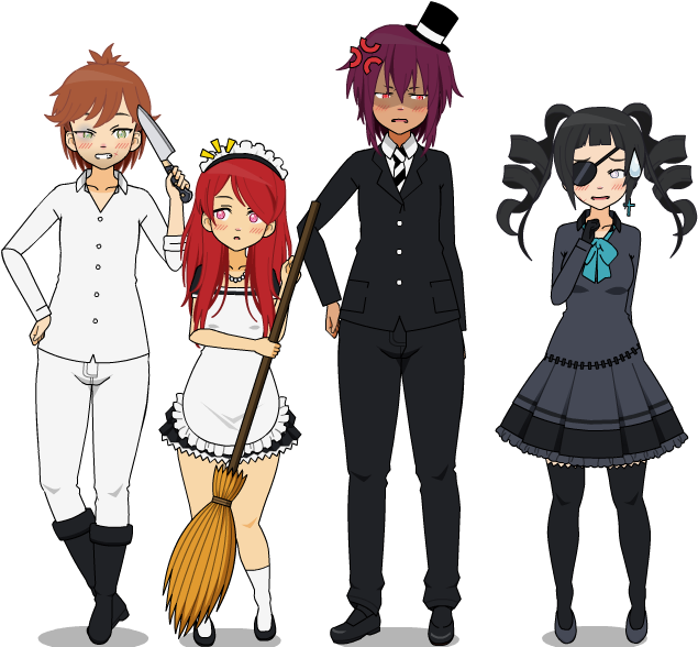 Black Butler Free Free Kisekae2 Black Butler Adopt - Kisekae Black Butler (678x600), Png Download