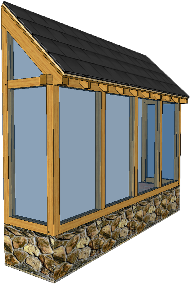 Oak Bay Window 3d1 - Png Transparent Bay Window (647x942), Png Download
